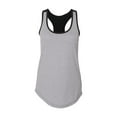 thumbnail image 2 of Next Level Women’s Ideal Colorblocked Racerback Tank M Heather Grey/ Black, 2 of 3