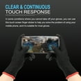 thumbnail image 5 of Gloves Touch Screen Sticker 1"x0.8" Ultra High Sensitivity Flexible Silver Fiber Ultra Thin Stickers, Pack of 16, 5 of 6