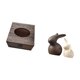 thumbnail image 5 of Elegante juego de caja de pañuelos de madera y estatua de cerámica para baño, coche y hogar. Organizador decorativo con servilletero de con, 5 of 8
