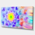 thumbnail image 2 of Grande Fleur Fractale Jaune Alien - Impression sur Toile Florale, 2 of 4