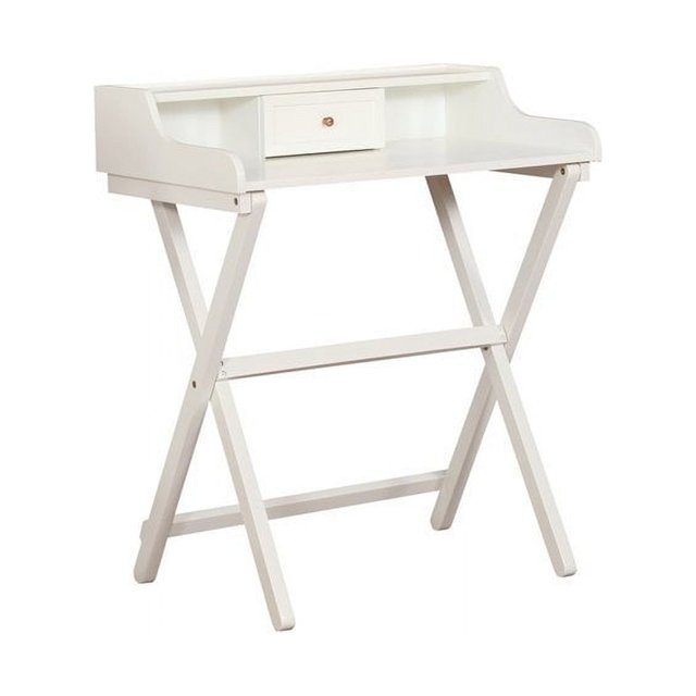Riverbay Furniture Bureau Pliant Blanc