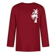thumbnail image 3 of Birdeem Chemises pour Hommes Imprimé Col Rond Mode Décontractée Manches Courtes Blouses, 3 of 9