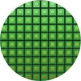 thumbnail image 1 of Ahgly Company Machine Washable Indoor Round Transitional Deep Emerald Green Area Rugs, 4' Round, 1 of 7