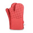 thumbnail image 2 of Transemion Gants de Cuisine en Silicone pour Micro-Ondes Ensemble Support de Pot Mitaines de Four en Coton Résistant à la Chaleur Gants de Barbecue pour Cuisiner Mitaines de Barbecue Rouge, 2 of 6