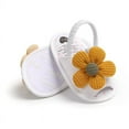 thumbnail image 5 of Baby Infant Girls Sandals Soft Sole Crib Flats Slippers Toddles Princess Shoes Infant Girls Summer Sandals First Walker Anti-slip Prewalker 0-18M, 5 of 9