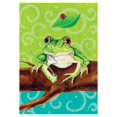 thumbnail image 1 of Toland Home Garden 101161 Frog On A Branch 28 x 40 Inch Decorative, House Flag-28" x 40", 1 of 1