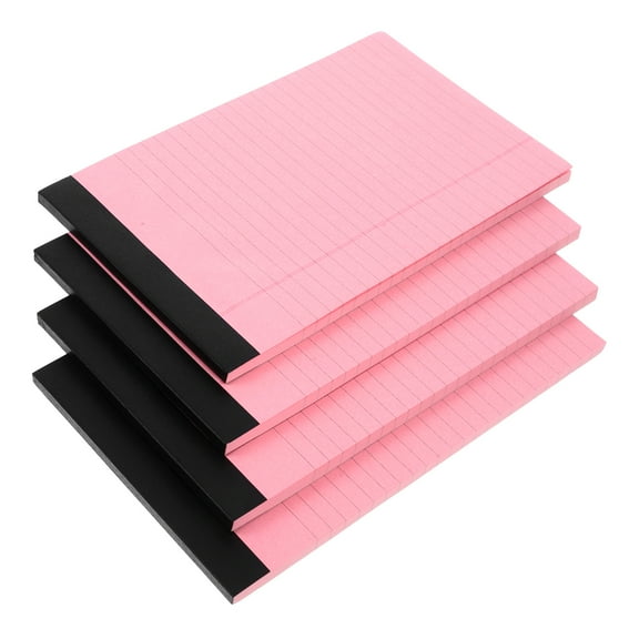 OUNONA 4Pcs Multi-use Notebook Tearable Memo Pad Convenient Legal Pad Lined Paper Pad Legal Notepad