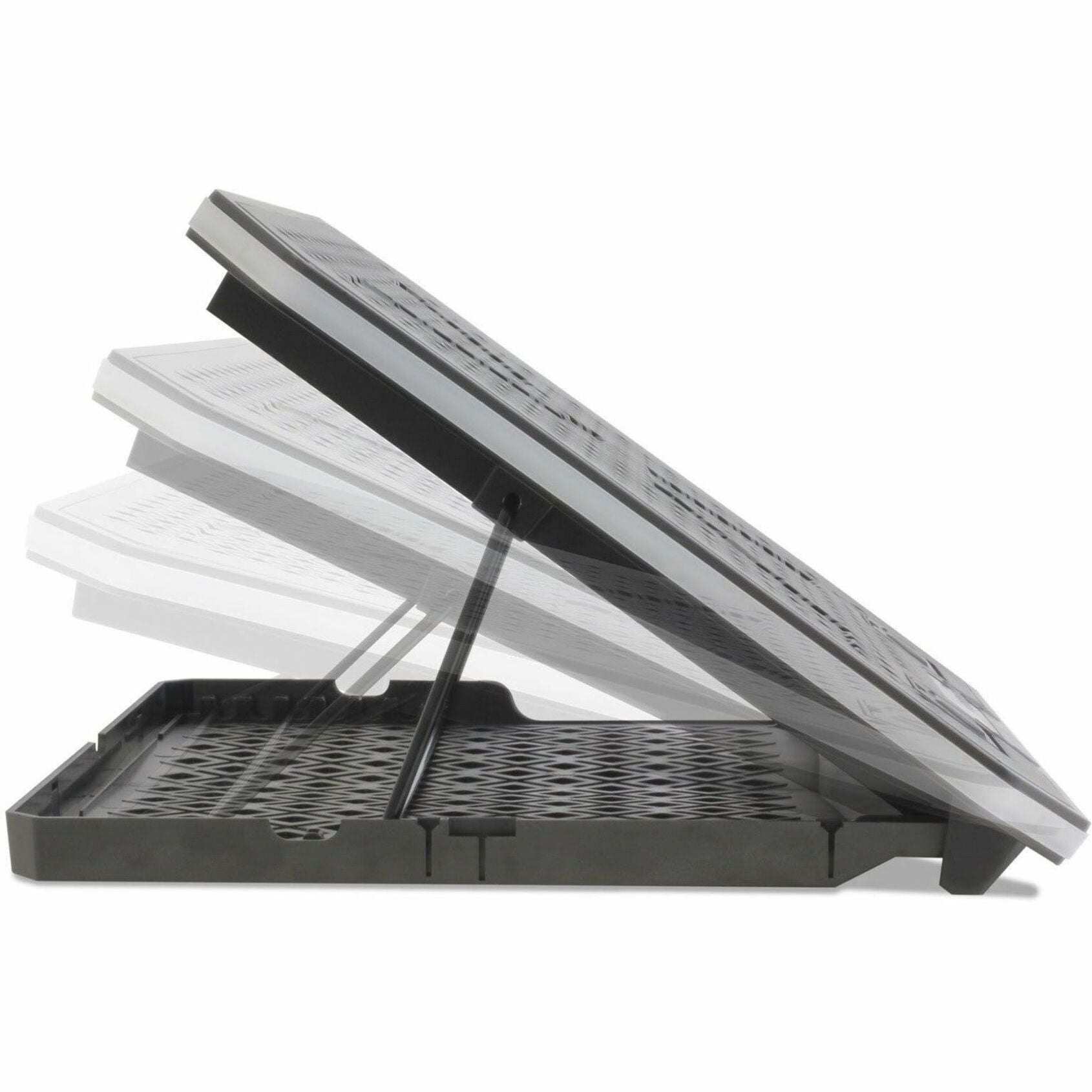 Aluratek ACPRGB01F - Ergonomic USB Cooling Pad with RGB Lights for Laptops Up to 19" Wide, 7 Adjustable Angles, w/Phone Cradle