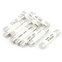10Pcs 500V 30A Low Breaking Capacity 6x30mm Cartridge Ceramic Fuses