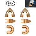 thumbnail image 1 of Hojas de sierra oscilante de carburador de diamante para multiherramienta semicircular triangular universal, 1 of 2
