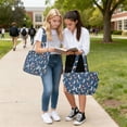 thumbnail image 5 of FORMRS Tote Bag for Women Quilted Large Capacity Travel Work Carry On Shoulder Handbag, Blue Cartoon Birds Pattern, 5 of 7
