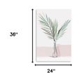 thumbnail image 5 of 36" Pretty Green Foliage Pink Canvas Wall Art, 5 of 5