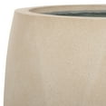 thumbnail image 3 of SAFAVIEH Kane Assorted Cylinder Beige Ficonstone Solid Plant Pot 2 Count, 3 of 7