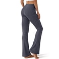 thumbnail image 3 of Rosvigor Flare Yoga Pants for Women High Waisted Leggings Tummy Control Workout Pants No Front Seam Trousers with Pockets, 3 of 9