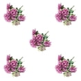 thumbnail image 2 of Guardoinrt Wide Application Artificial Flowers Add Beauty To Any Setting Long-lasting Durability Cloth Artificial Flowers cameo brown 5Set, 2 of 6