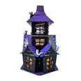 thumbnail image 2 of deevoka Halloween Haunted House DIY Kit Wood Castle for Bookshelf Living Room Indoor, 2 of 9