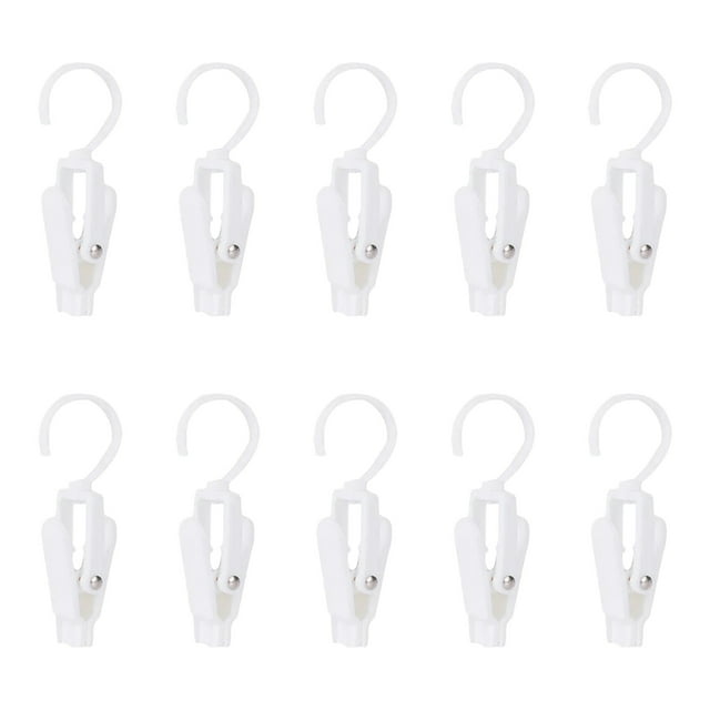 Ensemble de 10 Crochets Rotatifs Multifonctions pour Usage Domestique et Commercial Polyvalent avec Conception Pivotante à 360°