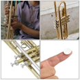 thumbnail image 3 of Botones de dedo para trompeta profesionales, 3 piezas, accesorios prácticos para instrumentos (blanco), 3 of 3