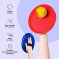 thumbnail image 2 of HKUKY Toss and Catch Ball Game Set for Kids Two Colors Design Yard Lawn Ball Catch Games Ball Games Toy Outdoor Games for Family, Boys and Girls Gifts, 2 of 5