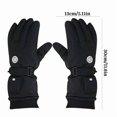 thumbnail image 5 of AuroraX Usb Heated Gloves with Digital Display Warm Thermal Fleece Lined Winter Gloves Women Men Insulated Glove with Long Wrist Cuff Long-Lasting Outdoor Hand Warmers, 5 of 5