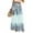 Cyan, variant on Women's Summer Boho Floral Print Wide Leg Palazzo Pants with High Waist Elastic Drawstring and Functional Pockets for Casual Outfits ,Cyan XL