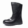 thumbnail image 1 of Botas de moto elegantes: diseño clásico, cómodas y transpirables, adecuadas tanto para desplazamientos diarios como para conducción informal.,Impermeable negro,39, 1 of 20