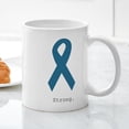 thumbnail image 3 of CafePress - Strong. Teal Ribbon Mugs - 11 oz Ceramic Mug - Novelty Coffee Tea Cup, 3 of 4