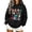 Z1 Black, variant on Women Happy To See Your Face Graphic Hoodies Long Sleeve Kangaroo Pocket Sweatshirt Daily Wear Weekend Wear Pullover