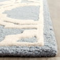 thumbnail image 2 of Safavieh Cambridge Collection CAM721B Handmade Moroccan Geometric Blue and Ivory Premium Wool Area Rug (8' x 10'), 2 of 8
