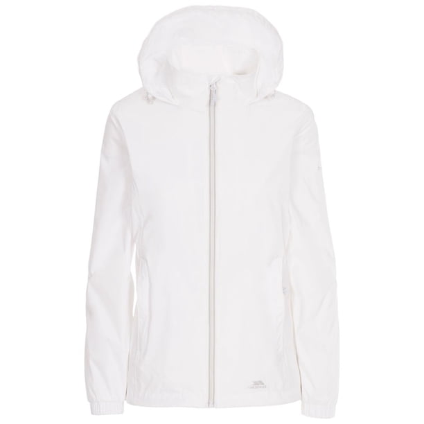 Trespass - Chaqueta Impermeable Sabrina para Mujer (Blanco)