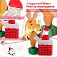 thumbnail image 5 of Gymax 5FT Inflatable Christmas Decoration Liftable Santa Claus Climbing Chimney Holiday Decoration, 5 of 9