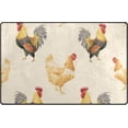 thumbnail image 5 of Coolnut Area Rug 60 x 39 inch (5'x 3'3"), Carpet Watercolor Chickens and Rooster Nursery Rug Floor Mat for Hardwood Floor Entrance Living Room Bedroom, 5 of 6