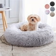 thumbnail image 4 of DABEI Calming Dog & Cat Bed, Anti-Anxiety Donut Cuddler Warming Cozy Soft Round Bed, Fluffy Faux Fur Plush Cushion Bed For Small Medium And Large Dogs And Cats (16"/20"/24"/28"/31"/39"), 4 of 18