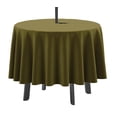 thumbnail image 1 of Vargottam Nappe Ronde Intérieure/extérieure 58 Pouces avec Parasol, Nappes de Patio Imperméables à Fermeture Éclair, Couvertures de Table Printemps/été pour Table Circulaire/bbqs/pique-Nique - Vert Olive, 1 of 7
