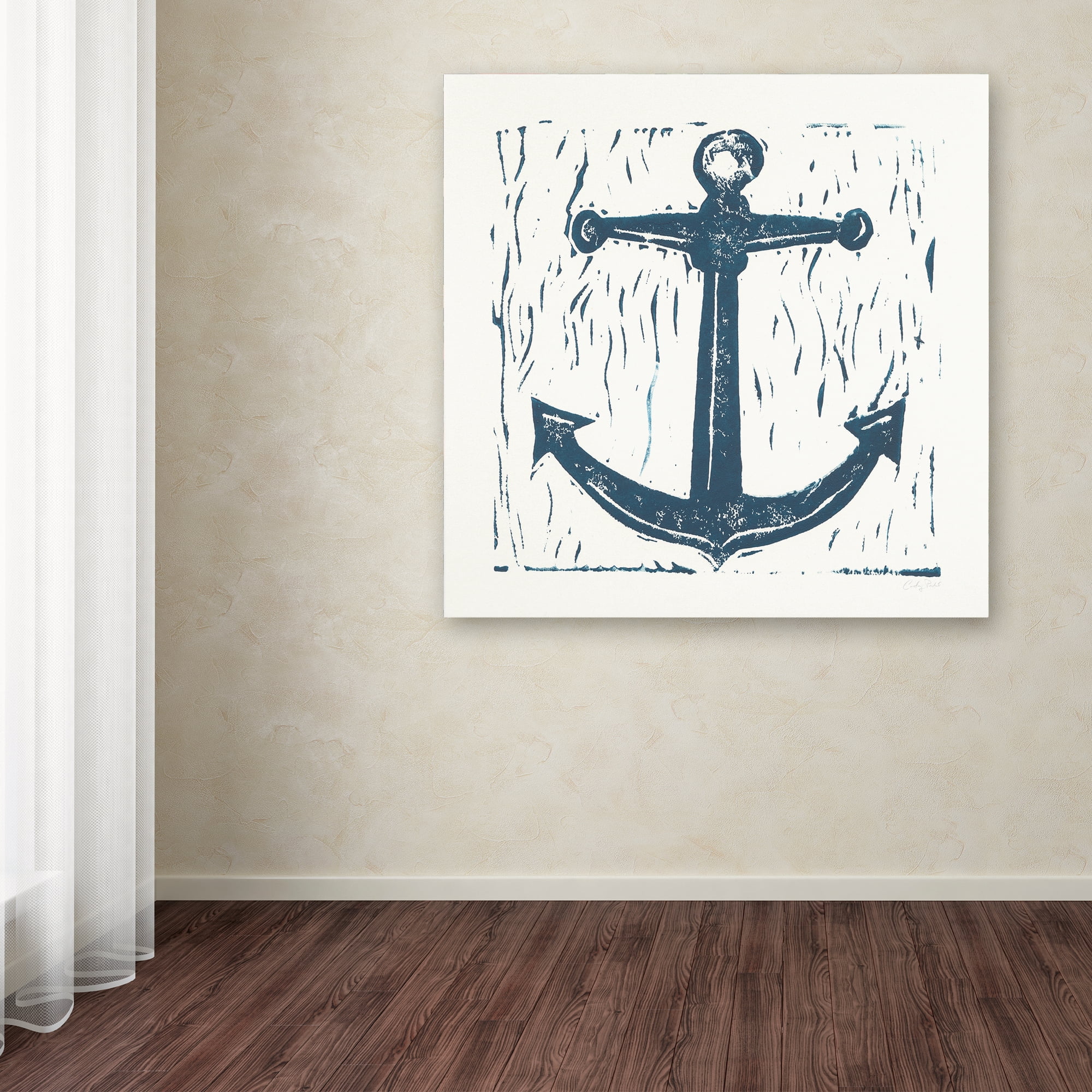 Trademark Fine Art 'Nautical Collage on White III' Canvas Art by Courtney Prahl