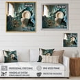 thumbnail image 4 of Designart "Fluid Toilet Oceanic Escape I" Bath & Laundry Floater Framed Canvas Print, 4 of 7