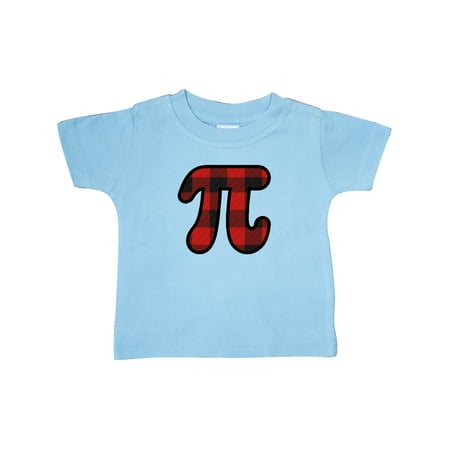 

Inktastic Pi Day Math Party Buffalo Plaid Gift Baby Boy or Baby Girl T-Shirt