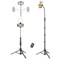 thumbnail image 1 of VICTIV 85 Tall Cell Phone Tripod Stand with Gooseneck and Remote, Portable Travel Tripod Stand, Overhead Tripod for iPhone 14 Pro Max/13/12/Android for Recording/Watching/Cooking/Fitness/Vlog, 1 of 5
