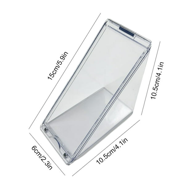 Contenedor triangular para sándwich soporte reutilizable caja transparente para alimentos para pastel de frutas