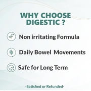 Digestic Digestive Support Capsules, Herbal Blend for Gut Health & Regularity Support, Daily Wellness Supplement, 60 Count