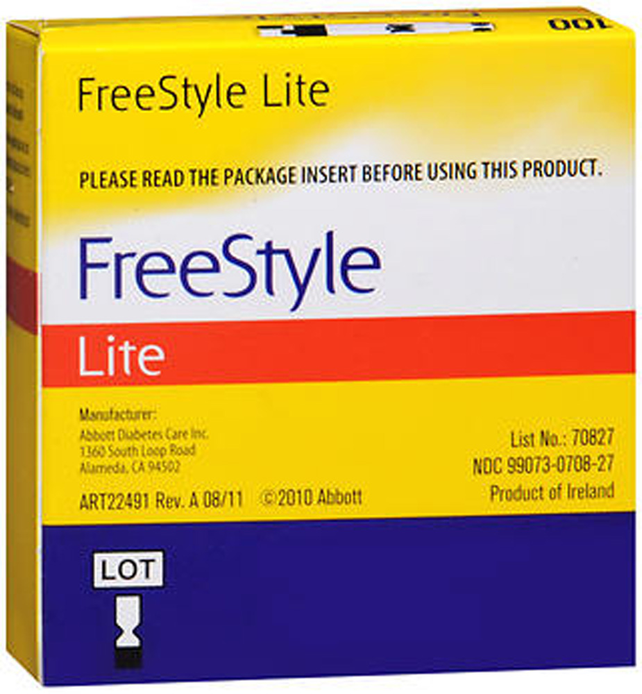 FreeStyle Lite Blood Glucose Test Strips, 100 Count - image 2 of 5