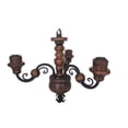 thumbnail image 3 of CANDIL DE MADERA CON HERRIA Cafe La Carreta Candil Madera 4 luces, 3 of 3