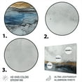 thumbnail image 3 of Designart "Modern Contemporary Abstract Grey and Gold V" Abstract Marble Metal Art Print, 3 of 4