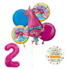 NEW TROLLS POPPY 2nd Birthday Party Supplies And Balloon Bouquet Decorations