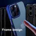 thumbnail image 2 of Dteck iPhone 13 Clear Case 6.1 Inch 2021 Release with lens Film, [Sun Pattern Frame] [Ultra-clear] [Wireless Charging] [Acrylic & TPU & Mental] Shockproof Cover for iPhone 13, Black, 2 of 6