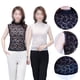 thumbnail image 3 of Cultivo falso, cuello falso de encaje para mujer, media blusa, cuello elegante, sin mangas, jersey, ropa interior, cuello falso, 3 of 5