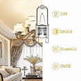 thumbnail image 3 of 12pack G9 Halogen Bulbs 33w 230v 2800k Warm White 380lm Clear Capsule Halogen Bulbs Dimmable No Flash No Flicker, 3 of 4