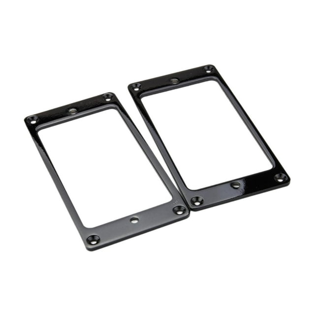 Milaget 2 Pieces Guitar Pickup Frame Humbucker Pickup Rings for Electric Guitar Part Black