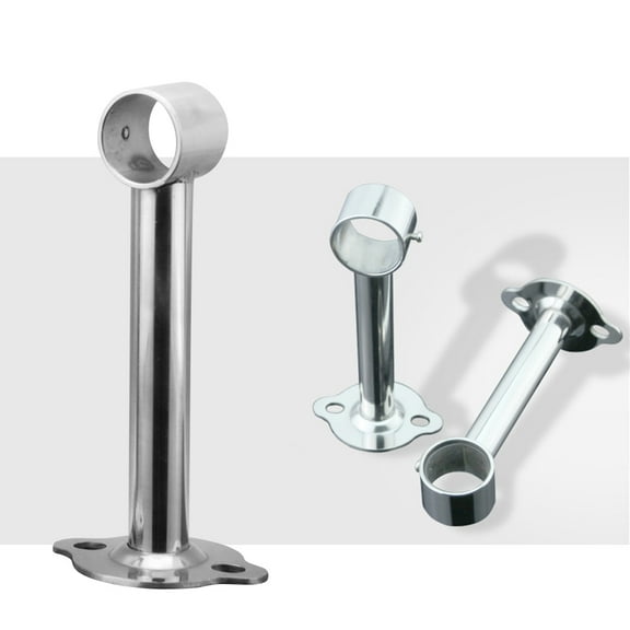 LOLIPPYY Hanging Rod 1Pcs Silver Round Pipe For Bathroom And Wardrobe Heavy Duty Closet Rods 25x2.5x2.5in