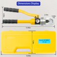 thumbnail image 3 of Hydraulic Nut Splitter Tool, Max 10t Force Suitable for Breaking & Removing Damaged Rusty Broken Heavy Duty Nut (Range: M8-M24) Independently in Hand-Power, 3 of 5